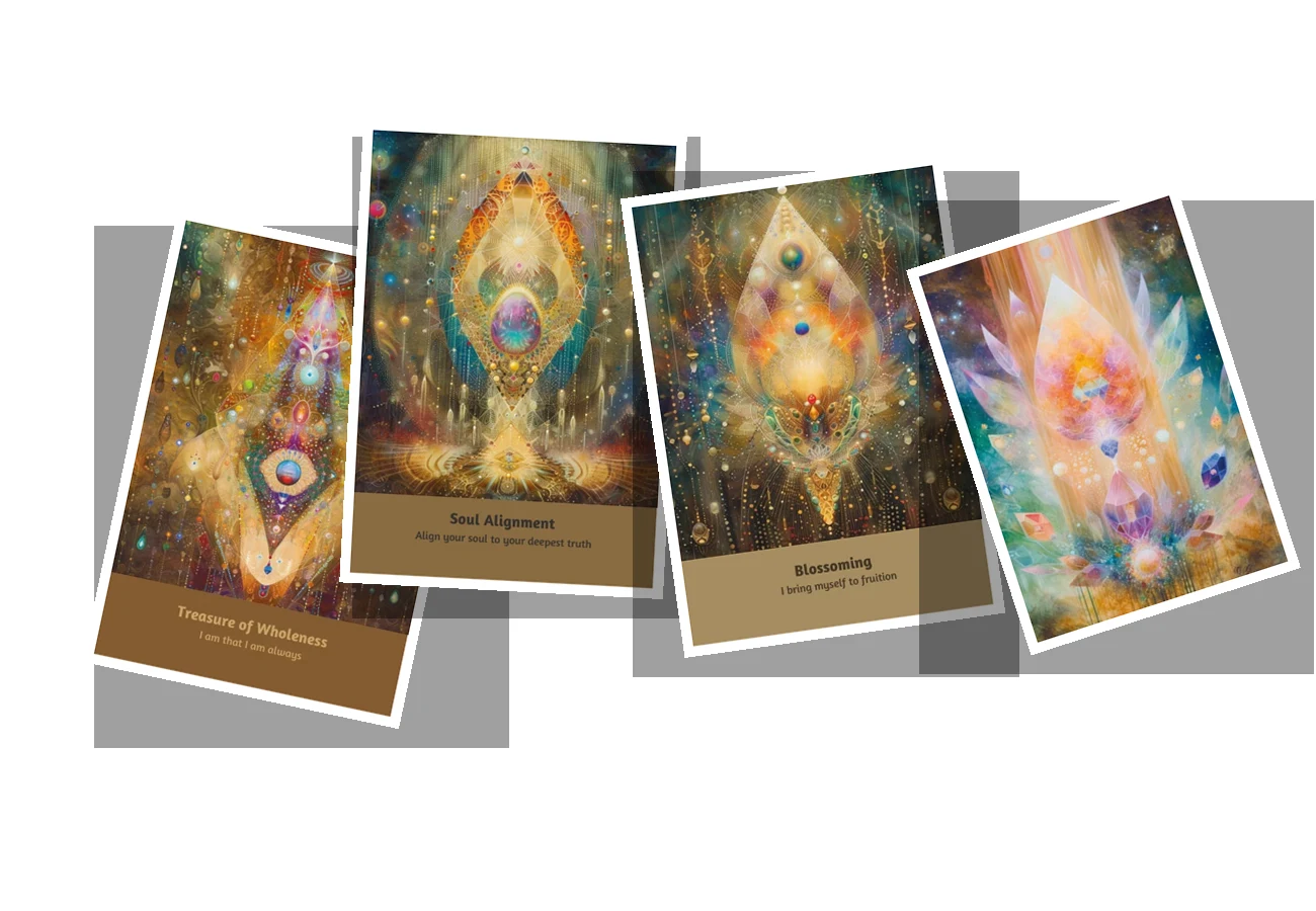 A selection of cards from the new Petals of Light collection